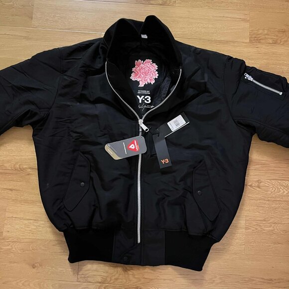 Oversized Y3 James Harden Pink Flower Bomber Jacket